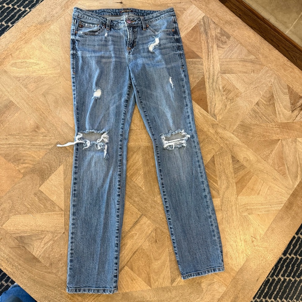 Dear John Light Blue Distressed Skinny Jeans